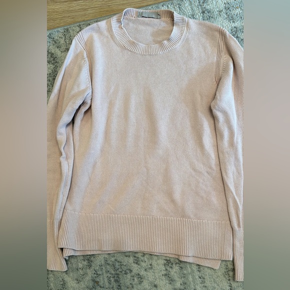 Everlane Cotton Knit Crew Sweater in Blush Pink XS - Picture 1 of 3